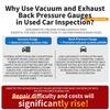 Exhaust Back Pressure Gauge Automobile Exhaust Gas Pressure Gauge Exhaust Pipe Detector Auto Repair Vacuum Gauge