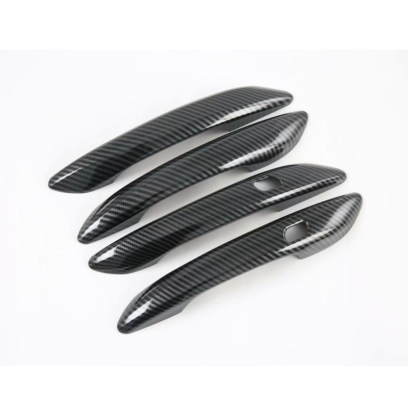 Exterior accessories Carbon fiber pattern car Side Door Handle bowl Cover Trim For Hyundai Elantra Avante I30 sedan -