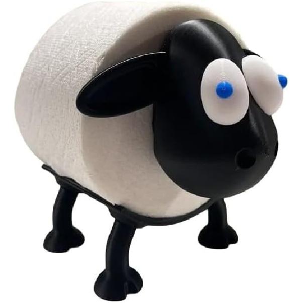 

Милый держатель для туалетной бумаги в виде животного - прочная подставка для рулонов туалетной бумаги из PLA (Дизайны кошек, свиней, лягушек и собак) (Лягушка) Sheep