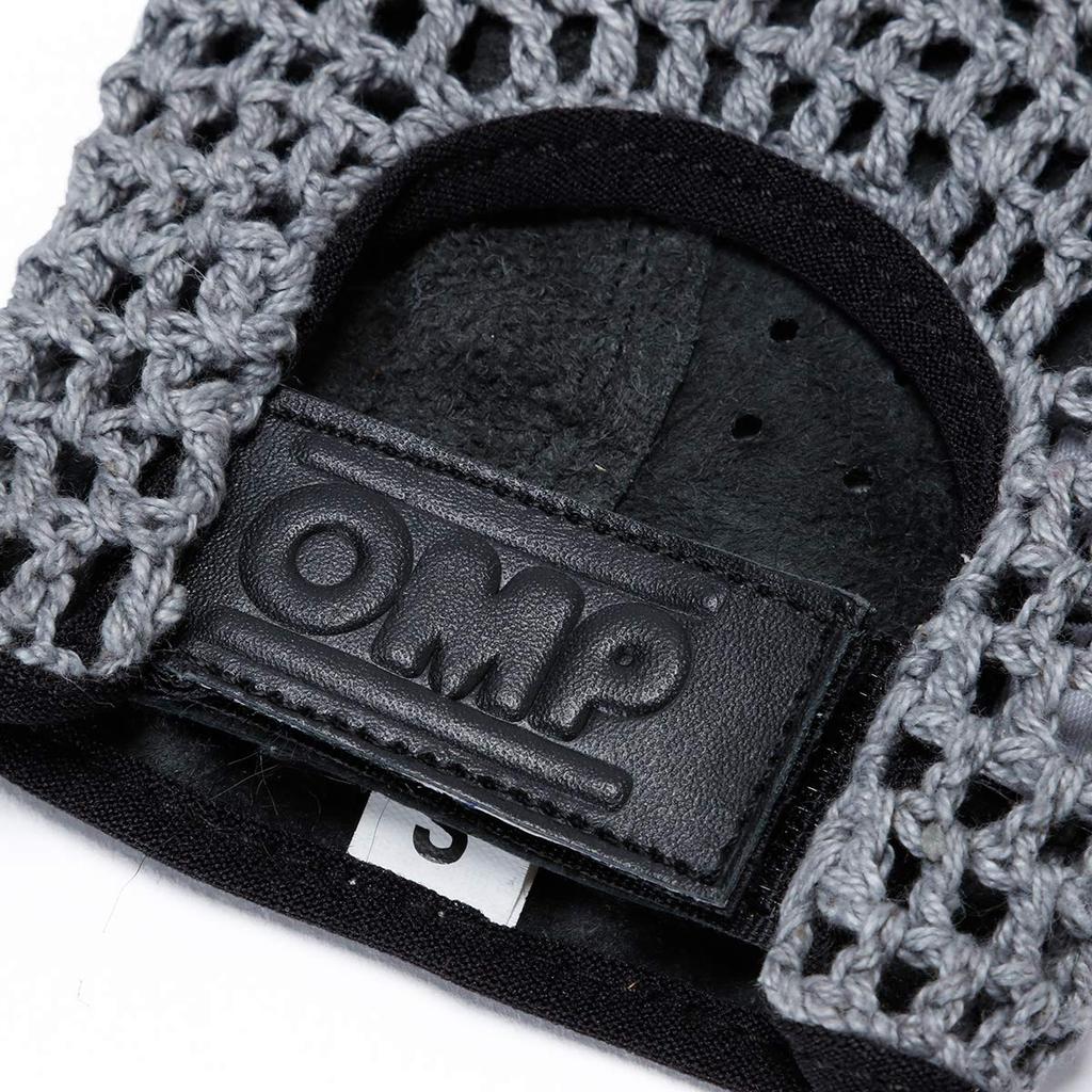 OMP Racing Tazio Driving Size Gloves, L, Black/Gray