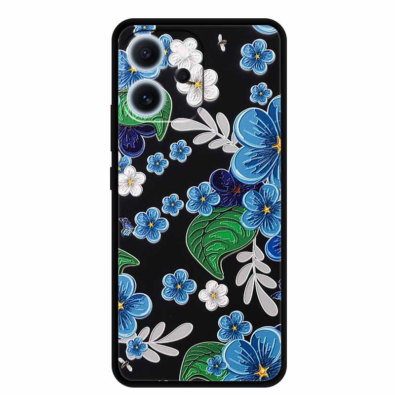 3D Flowers Emboss Fundas For OPPO Reno 15F 5G Case Soft Silicone Phone Cases For OPPO Reno 15F Back Covers Shell Coque 6.57"