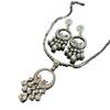 Court Style Exquisite Temperament Long Fringed Dense Inlaid With Diamonds Fashion Earrings High Sense Versatile Elegant Necklace Set