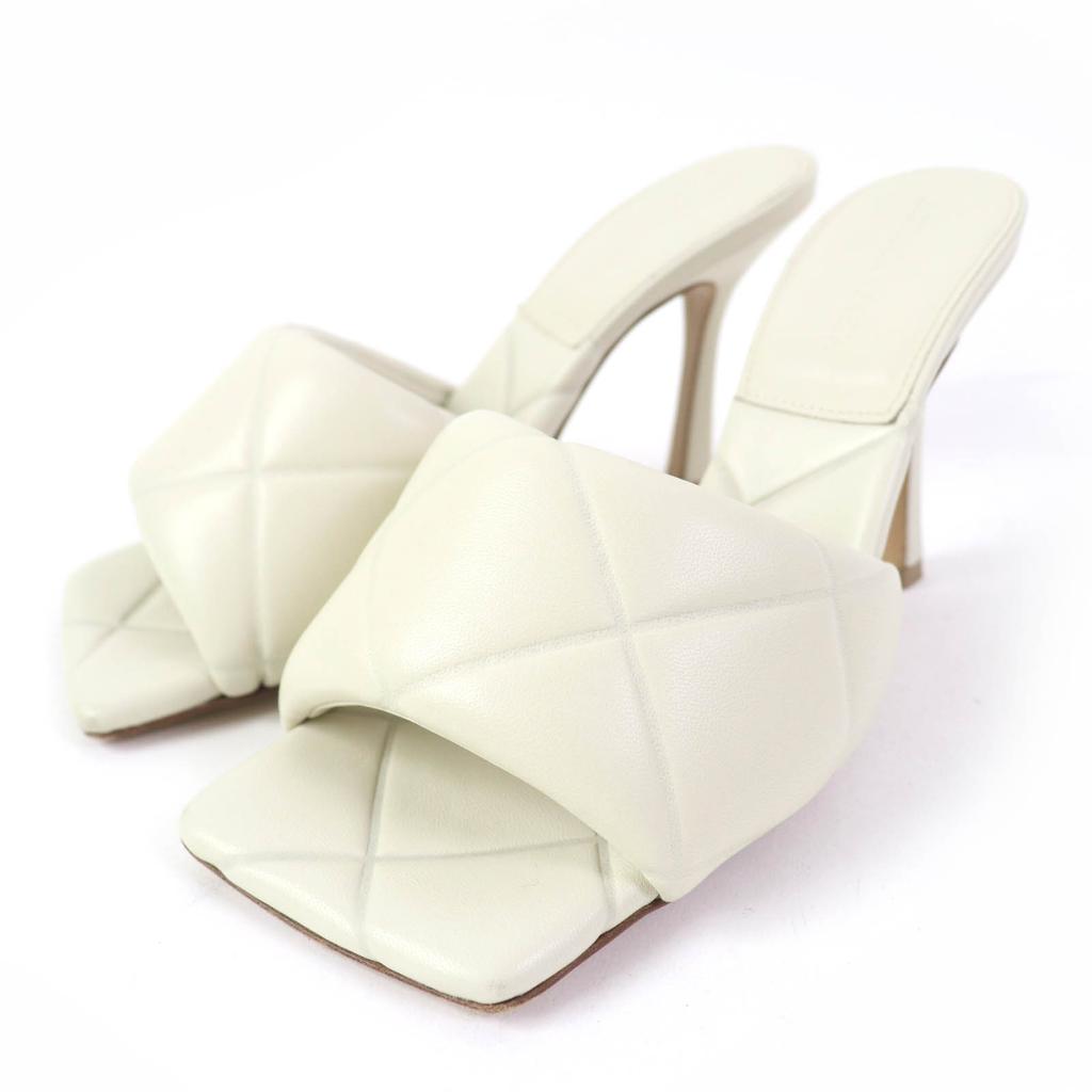 Great BOTTEGAVENETA Mule LIDO Ivory leather Women 38 Used