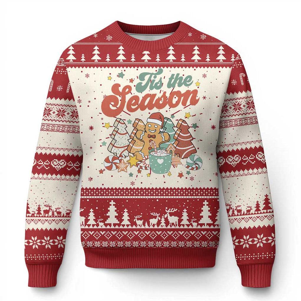 Gingerbread Man Oh Snap Xmas Ugly Christmas Sweater Funny Gingerbread Pattern Sweatshirts Pullover Boys Women Jumper Sweaters