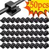 50Pcs Clipes de Cabo Autoadesivos Gerenciamento de Cabos Preto Suporte de Fio Organizador Grampo Autoadesivo Clipe de Fio de Carro Acessórios