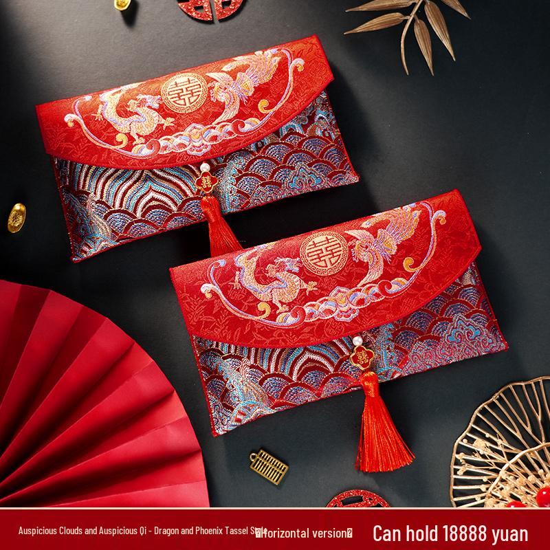 Large Wedding Red Envelope Set for Parents  Change of Address Gift