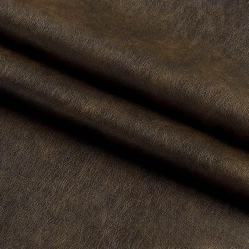 50x140cm Retro PU Leather Fabric Waterproof Trendy for Sewing Leather Jacket Skirt Bag Sofa Release Materials