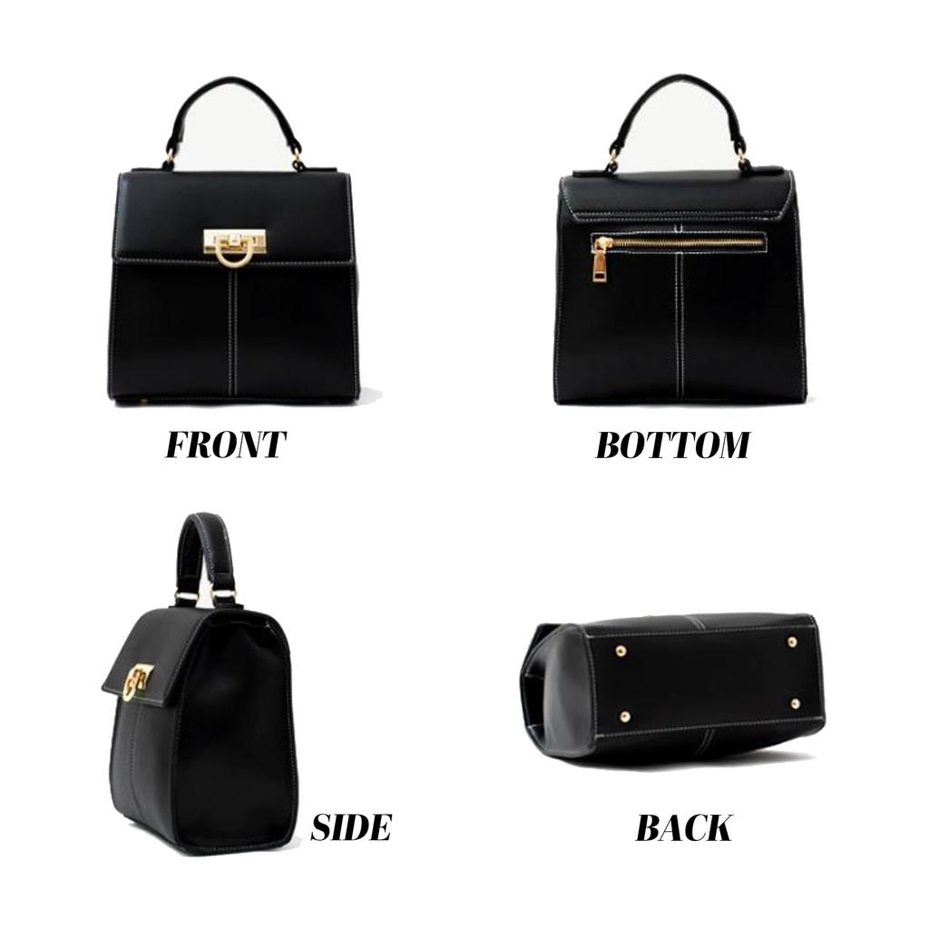 Kanon Crochet Formal Ceremony Bag with Elegant Freestanding PU Perfect for Special Entrance and A Perfect Gift for Women 2-Way Handbag/Shoulder Flap,
