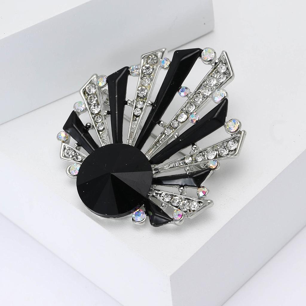 Creative Alloy Rhinestone Shell Modeling Brooch Cartoon Marine Life Men'S And Women'S Clothing Brooch Ornament Pin
