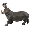 Realistic Hippo Figurine Simulation Hippopotamus Figurine, Lifelike Statue Sculpture, River Wild Animal Educational Toy Horse Model for Desk