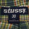 Stussy 90s Made In USA Check Pattern Cargo Shorts W30 Green System Men's Used