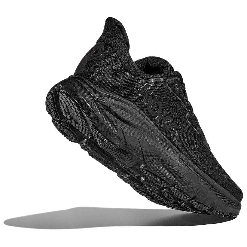 HOKA Clifton 10 Wide Triple Black Women Sneakers 1162050-BBLC
