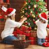 20/40PCS Wooden Christmas Tree Decoration Santa Claus Snowman Xmas Hanging Pendants DIY Mini Hanging Accessories