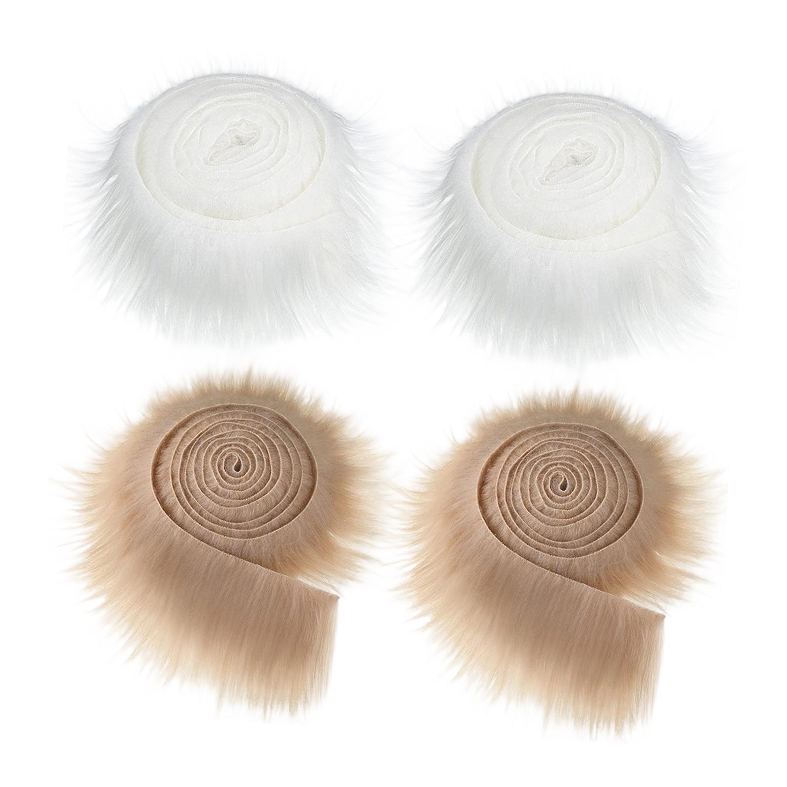 

Faux Furs Fabric Strips Soft Material for DIY Crafts Fuzzy Gnomes Beard Doll Costume Making