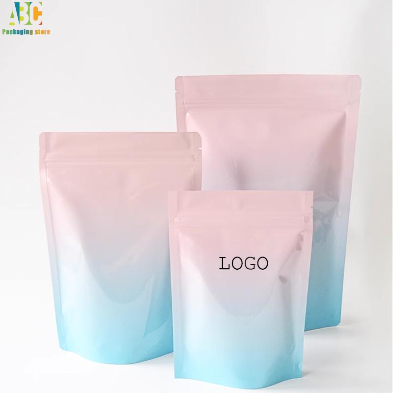 Customized Printed Aluminum Foil Standing Zipper Bag With Moisture Proof Tea Sugar And Nut Wedding Packaging Pouch Print Logo