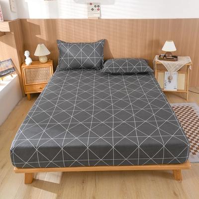 Waterproof Fitsheet Single Double King Size Mattress Cover With Elastic Band Bedsheet High Quality Printed Fitted Sheet
