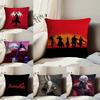 Game D-Devil m-May c-Cry Pillow Case Anti-dustmite Pillowcase Invisible Zipper Silky Short Plush Sofa Cushion Cover