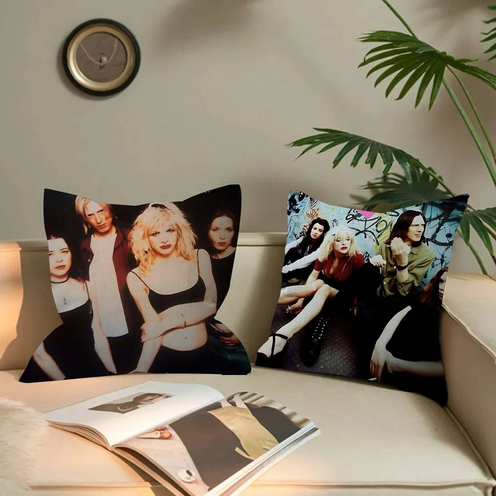 Alternative Rock Band H-Hole Cushion Cover Car Throw Pillow Case For Sofa Car Christmas Gift 40X40Cm 45X45Cm