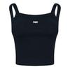 Womens/Ladies Chest Logo Ribbed Vest Top