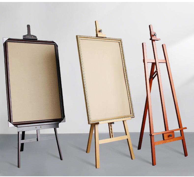 Beechwood Adjustable Easel for Art Students, 1.5m Display Tripod Stand