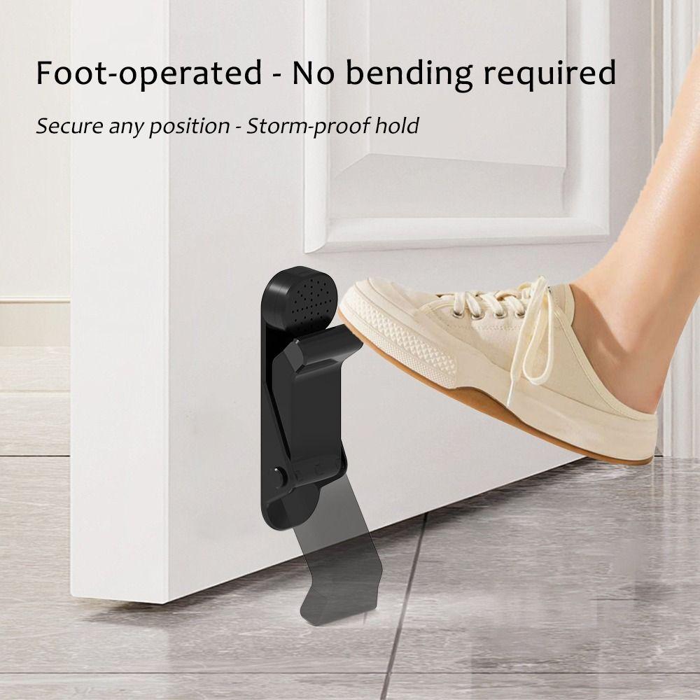 Windproof Magnetic Door Stopper Anti-collision Self Adhesive Windproof Gate Blocker Mute Foldable Door Blocker