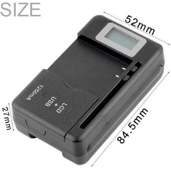 Universal LCD Battery Charger, Travel chargering for Samsung Galaxy S3 S4 S5 Note 2 3 4, Edge, Mega, LG, Huawei, HTC, ZTE, etc