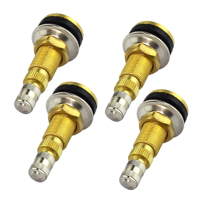 Tubeless Tire Stem TR618A, Brass Mount In Wheel Stem with Rubber Grommet Structure for Replacement Maintenance