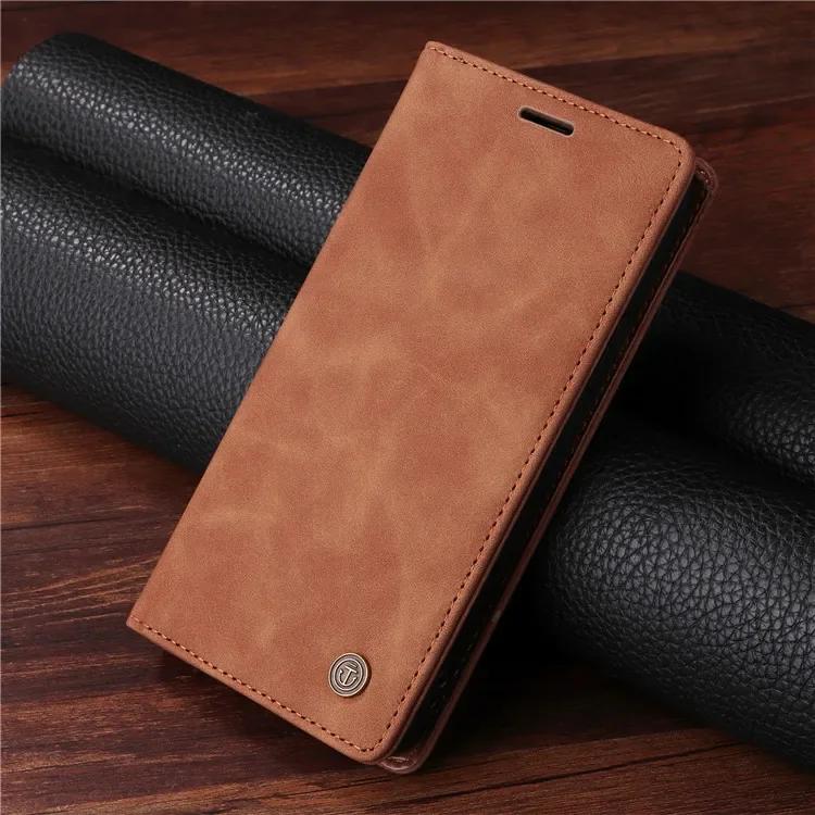 Leather Sucker Flip Phone Case For iPhone 6S 7 8 Plus 15 14 13 Pro Max 11 Pro 12 Mini XR X XS Max Luxury Shockproof Wallet Cover