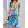 New Women's Dresses Are Fashionable and Versatile, Everyday Casual, Loose Plus Size Crew Neck, Short Sleeves