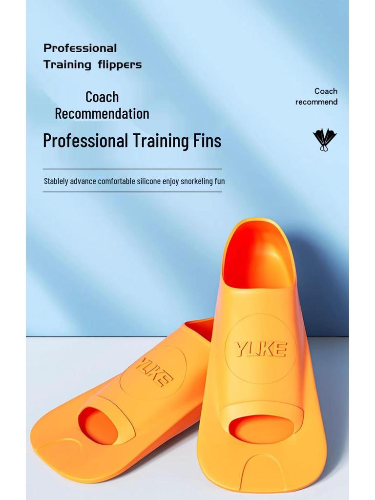 Unisex Freestyle Silicone Swim Fins for Adults and Children - Lightweight Diving Training Gear