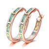 Orecchini a Cerchio Cerchio Rotondo con Pietre Multicolori Opale Bianco Blu Per Donna Vintage Oro Argento Colore Gioielli da Matrimonio Regali di Fidanzamento