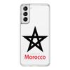 Morocco Flag Soccer Phone Case For Samsung Galaxy S23 S22 Ultra S20 S21 FE 5G S10 S10E S9 S8 Plus 4G Soft Clear Back Cover Couqe
