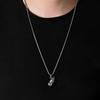 Chic Personalized Milk Bottle Pendant Necklace - Hip Hop Street Style Unisex Children's Fashion Accessory