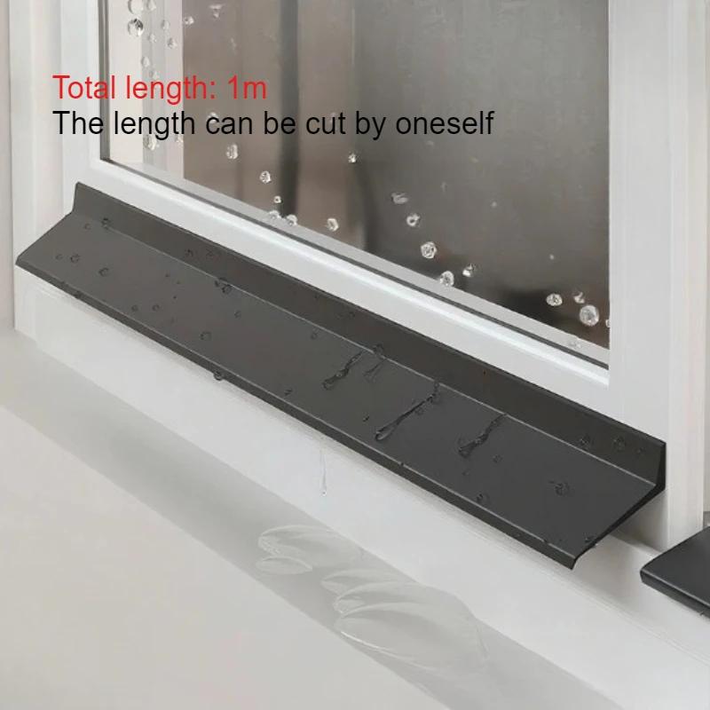 

Sliding Window Water Barrier - Heavy-Duty TPE Outdoor Window Drainage System, Compatible with Single/Double Glazed Windows