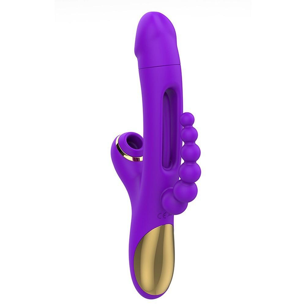 3 In 1 Female Masturbation G Spot Vibrator 7 Tapping Vibration Modes Female Sex Toy USB Rechargeable Vibrator Silent Massage Adult Sex Toy