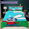 Ropa de cama con estampado de Simon el Conejo Juego de edredón Funda de edredón Funda de almohada Decoración del hogar Regalo de cumpleaños (1 * funda de edredón + 2 * fundas de almohada sin relleno)158