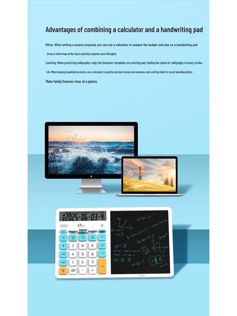 Dual-Powered LCD Writing Tablet - Ideal Business & Teacher's Day Gift