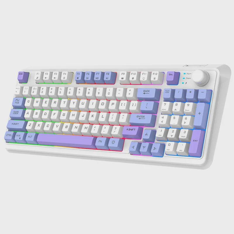 Xuan Yinhu K94 Dual-Mode Wireless Bluetooth Mechanical Rainbow Gaming Keyboard