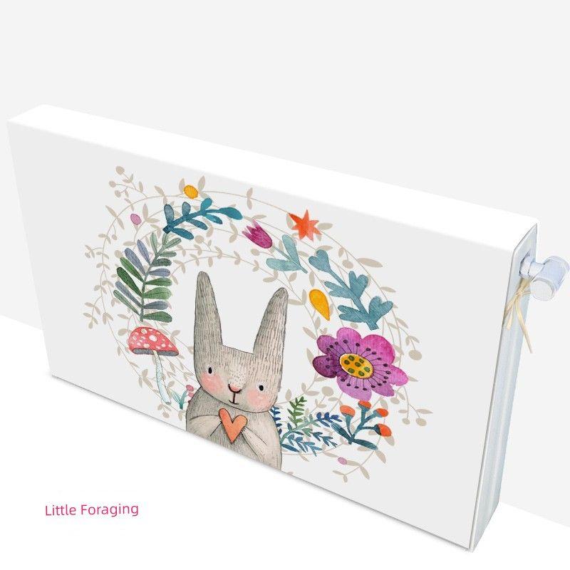 

Radiator Cover For Home New and Old-Fashioned All-Inclusive Anti-Smoked Cover Vertical Simple and Light Luxury Waterproof Fabric Dust Cover Little Rabbit Long 40 * high 60 * thick 10