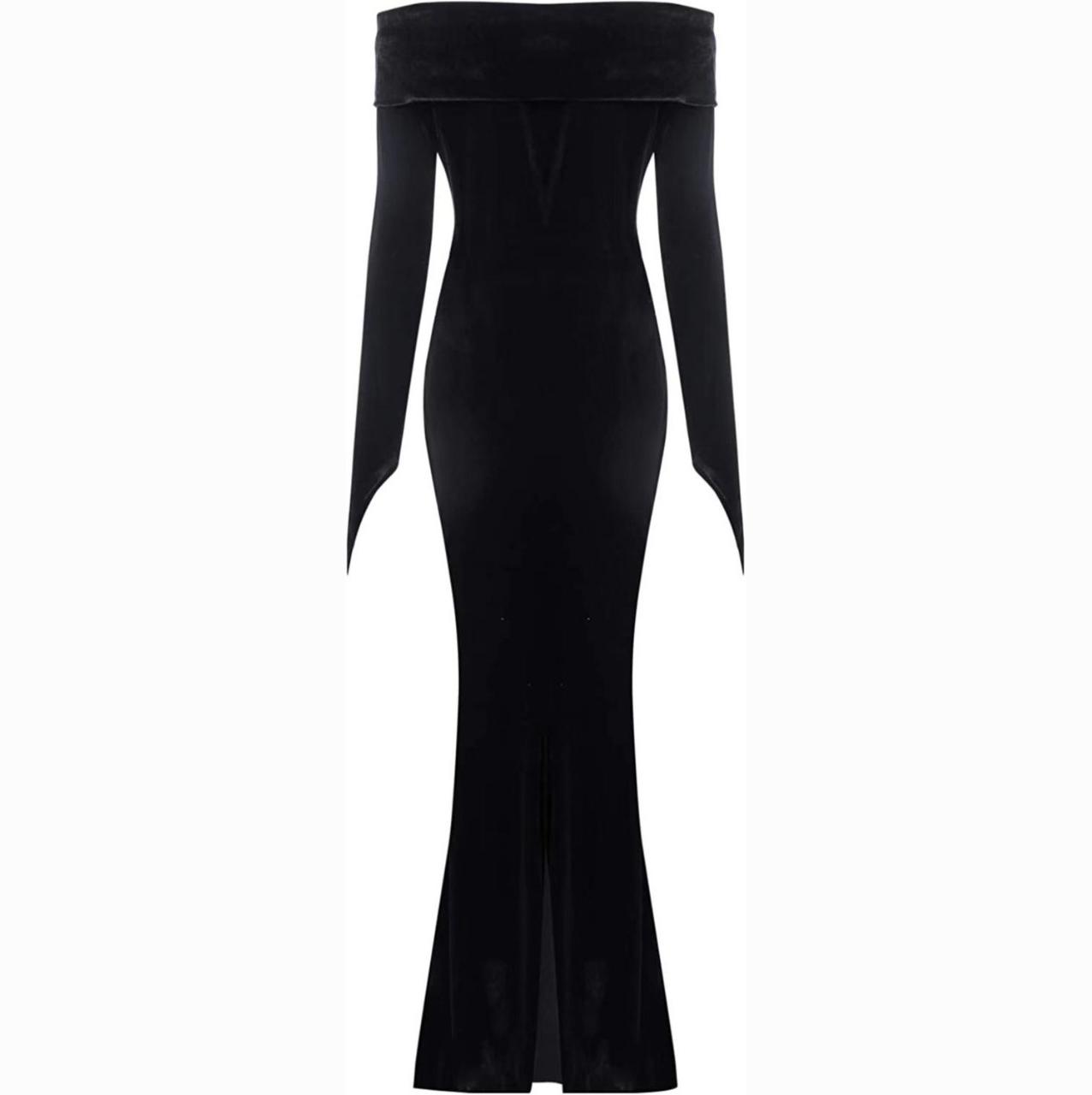 

Женское весеннее и осеннее темпераментное черное элегантное платье из золотого бархата с высокой талией XXXL чёрный