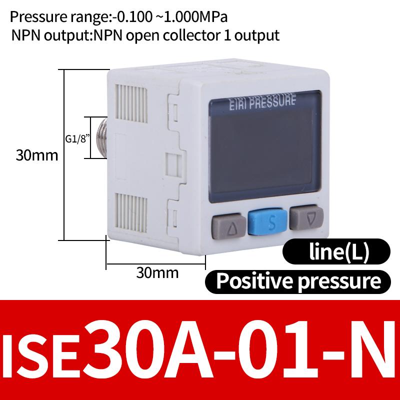 ZSE / ISE30A Pneumatic High-Precision Electronic Digital Display Pressure Switch ISE30A-01-N-L ZSE30A-01-P-L ZSE30AF-01-A