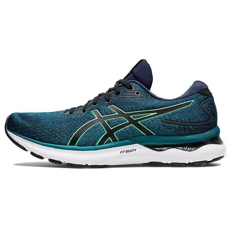 

ASICS Gel Nimbus 24 Velvet Pine New Leaf Men Sneakers Blue 1011B359-301