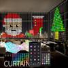 Smart LED Curtain Lights USB,400 LED Dynamic Pattern DIY Curtain String Lights with App & Remote for Bedroom
