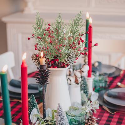 Weihnachten künstliche Kiefernzweige, realistisch, pflegeleicht, DIY-Kranz, grüne Kiefernstiele, Picks, gefälschte Kiefernblätter