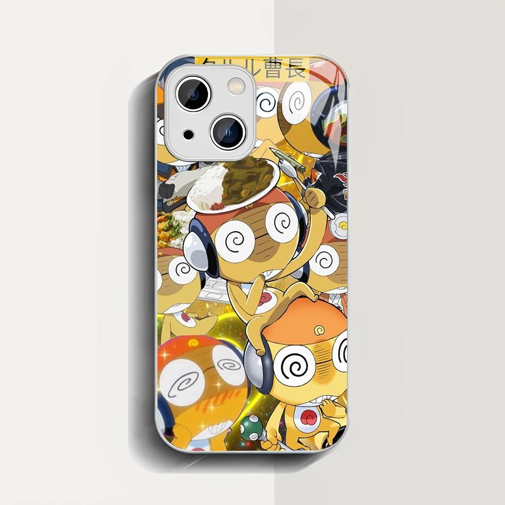 Keroro Frog Cool Gunsou Sergeant Tempered Glass For Iphone 14 13 12 11 Pro Mini XS MAX 14Plus X XS XR Fundas