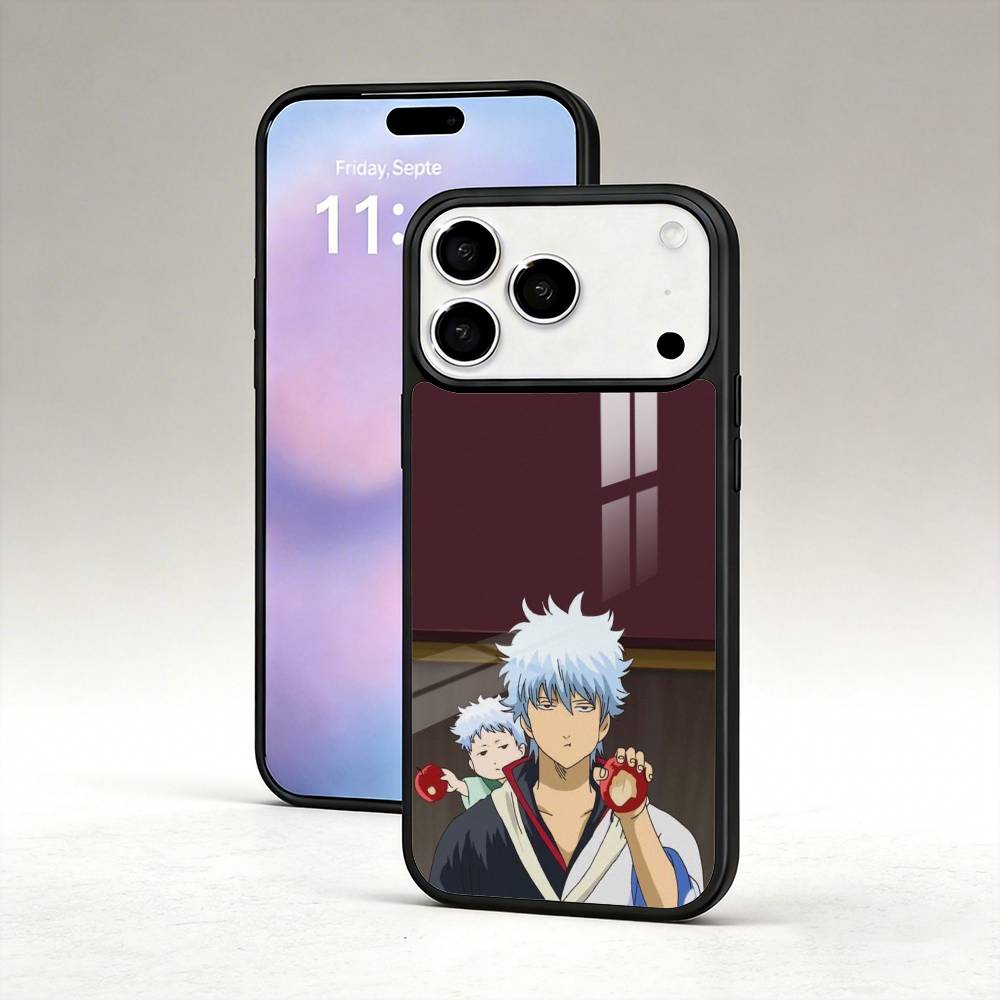 Gintama-Sakata Gintoki Phone Case For iPhone17,16,15,14,13,12,Pro,Max,Magnetic For Magsafe Wireless Charging iPhone15