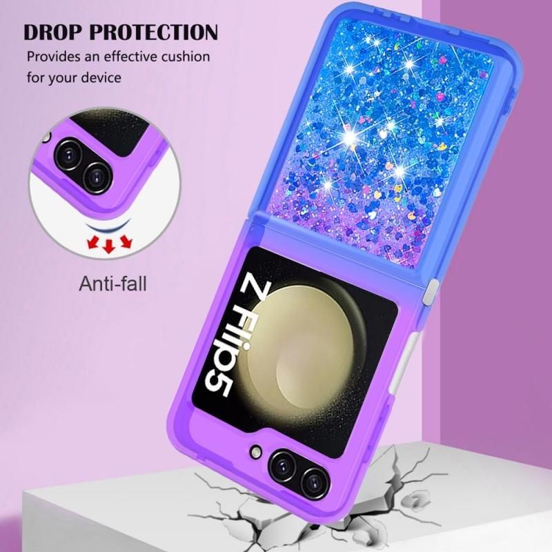 Shiny Glitter Gradient Liquid Quicksand Case for Samsung Galaxy Z Flip 5 Anti-drop TPU Soft Cover for Samsung Galaxy Z Flip 4 3 Protection Case