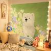 VIKAMA Cartoon Dog Cute Background Cloth Ins Style Room Decoration Tapestry Dormitory Rental Room Wall Cloth Wallpaper Decor