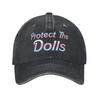 aProtect The Dolls Bold Feminist Empowerment Baseball Cap Vintage Distressed Cotton  Snapback Cap Unstructured Soft Hats Cap