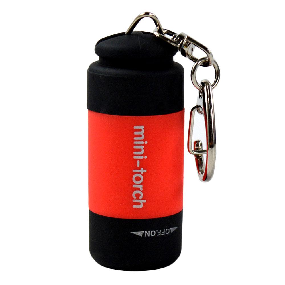 100% Brand New And High Quality 0.5W Mini USB Rechargeable LED Torch Lamp Flashlight Keychain Keyring Waterproof Mini Torch
